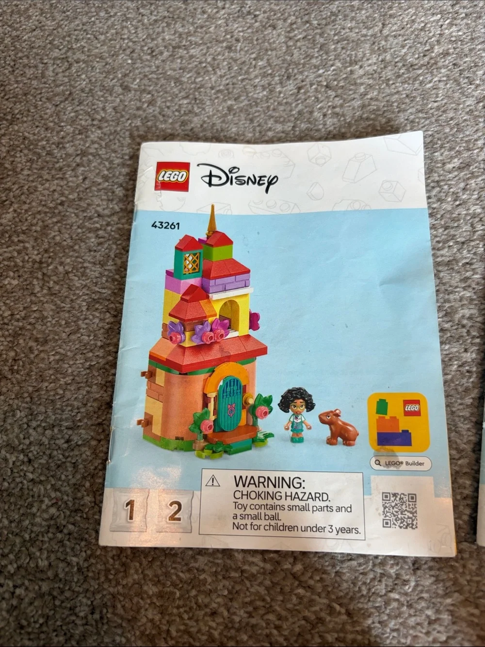 Lego Disney 43261 set incomplete missing many pieces